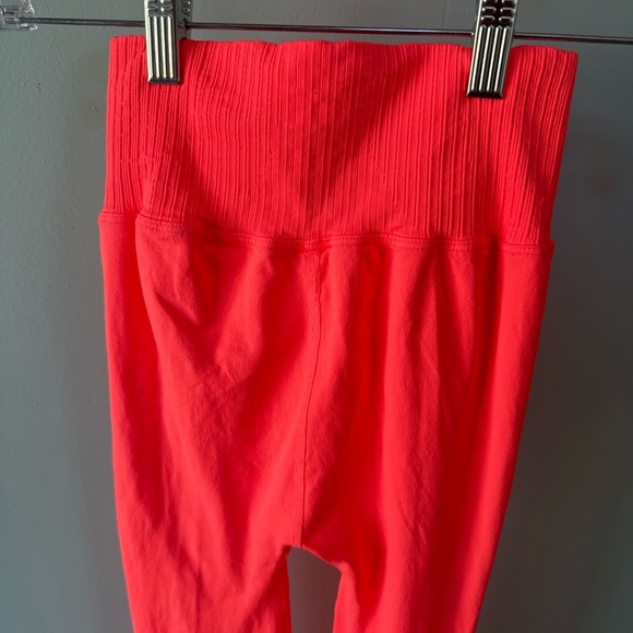 free people movement womens Good Karma Flare Leggings coral size xs/s - Picture 9 of 10